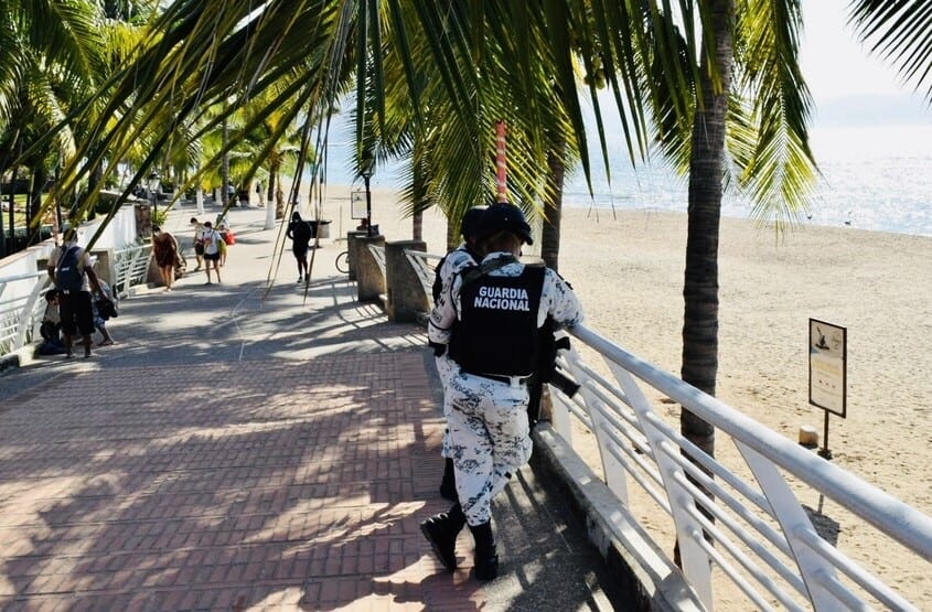 enjoying the ocean view at a beach in mexico