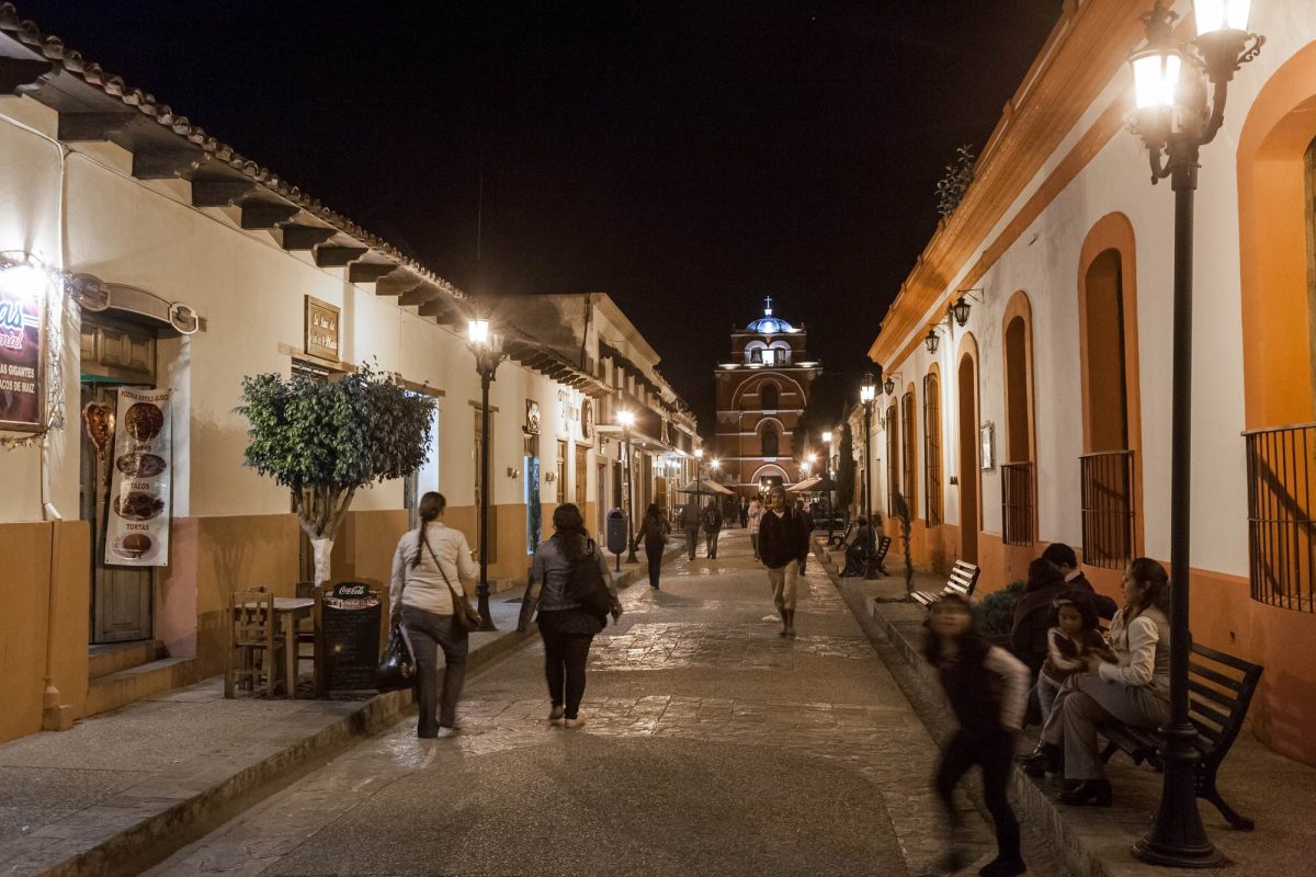 a street in baja mexico at night - is baja california safe?