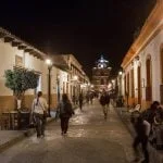 is baja california safe? mexican street at night