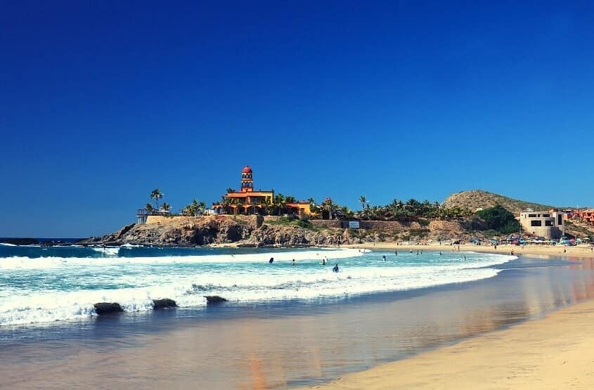 The beach in Todos Santos, Baja California, Mexico