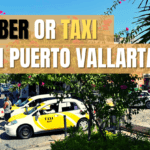 A Taxi cab sitting on a side street in Puerto Vallarta, Mexico.