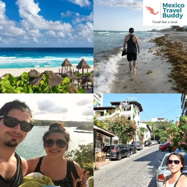 collage of our travels to Mexico